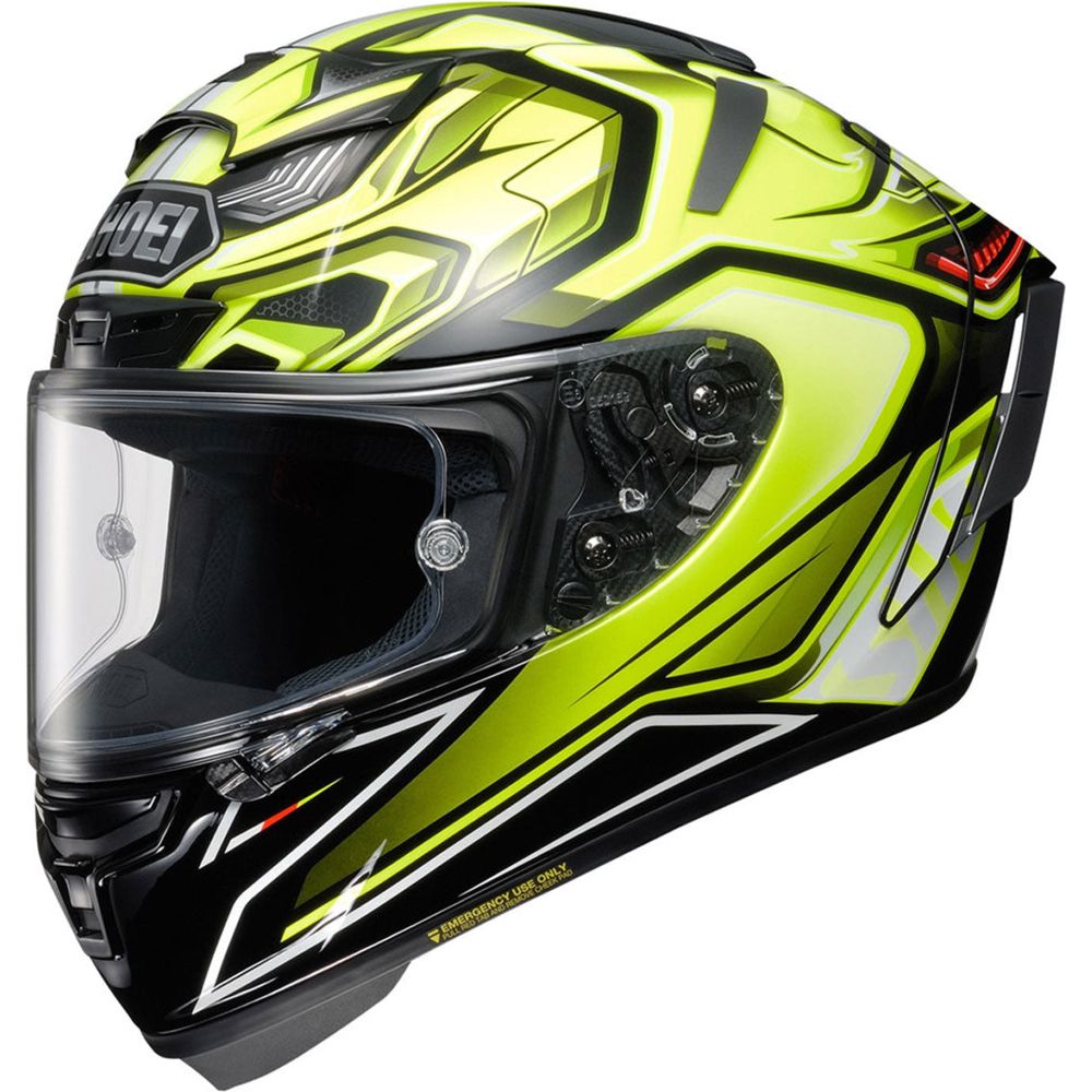 Shoei X Spirit 3 Aerodyne TC-3 Full Face Helmet Yellow - ThrottleChimp