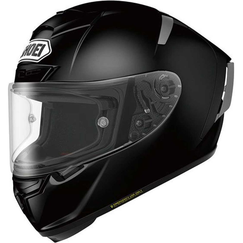 Shoei X Spirit 3 Plain Full Face Helmet Black - ThrottleChimp