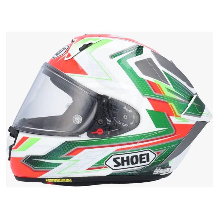Shoei X-SPR Pro Escalate TC4 Full Face Helmet Green (Image 2) - ThrottleChimp