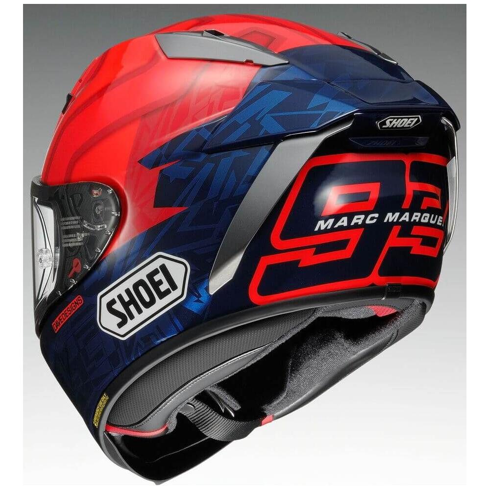 Shoei X-SPR Pro Marquez 7 Full Face Helmet Red (Image 3) - ThrottleChimp