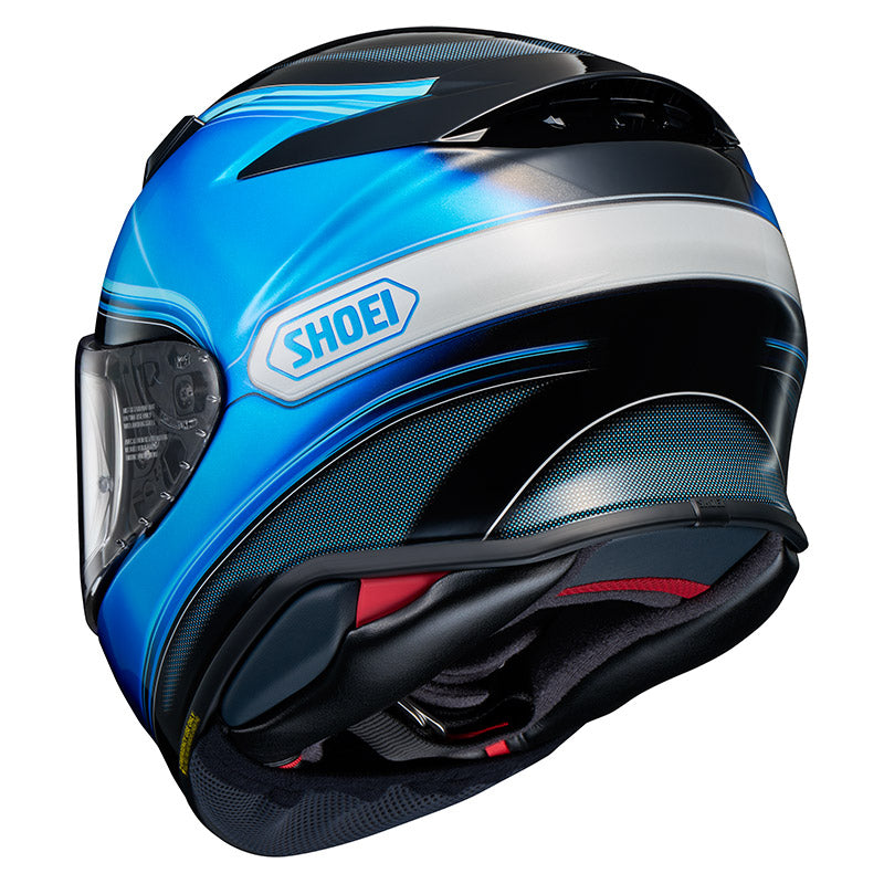 Shoei NXR2 Sheen TC2 Full Face Helmet Blue FREE 1 YEAR Returns, FREE UK Delivery | ThrottleChimp