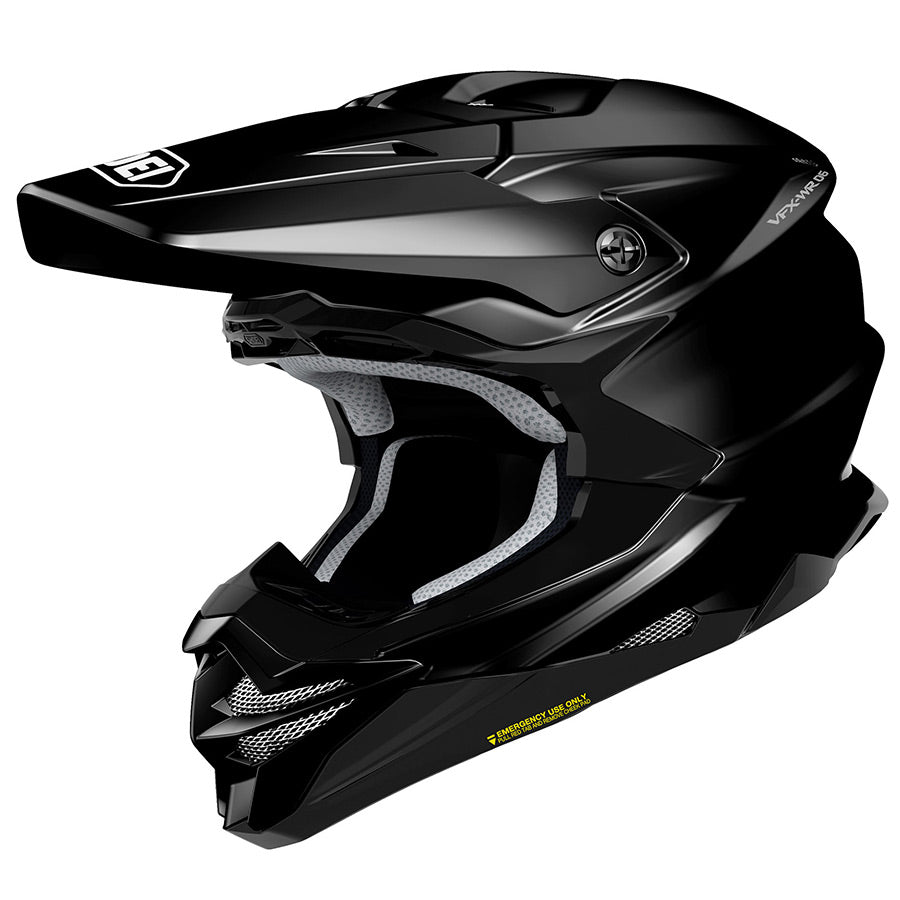 Shoei VFX-WR 06 Plain Off-Road Helmet Black FREE 1 YEAR Returns, FREE UK Delivery | ThrottleChimp