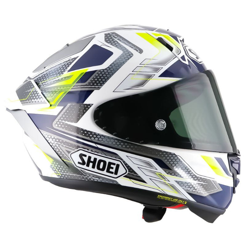 Shoei X-SPR Pro Escalate TC2 Full Face Helmet Blue (Image 2) - ThrottleChimp