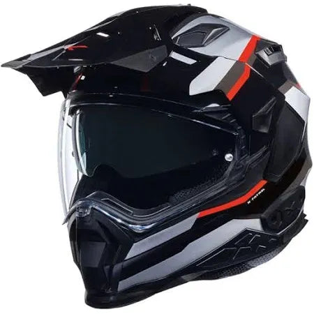 Nexx X.WED2 X Adventure Helmet Patrol Black / Silver / Red (Image 2) - ThrottleChimp