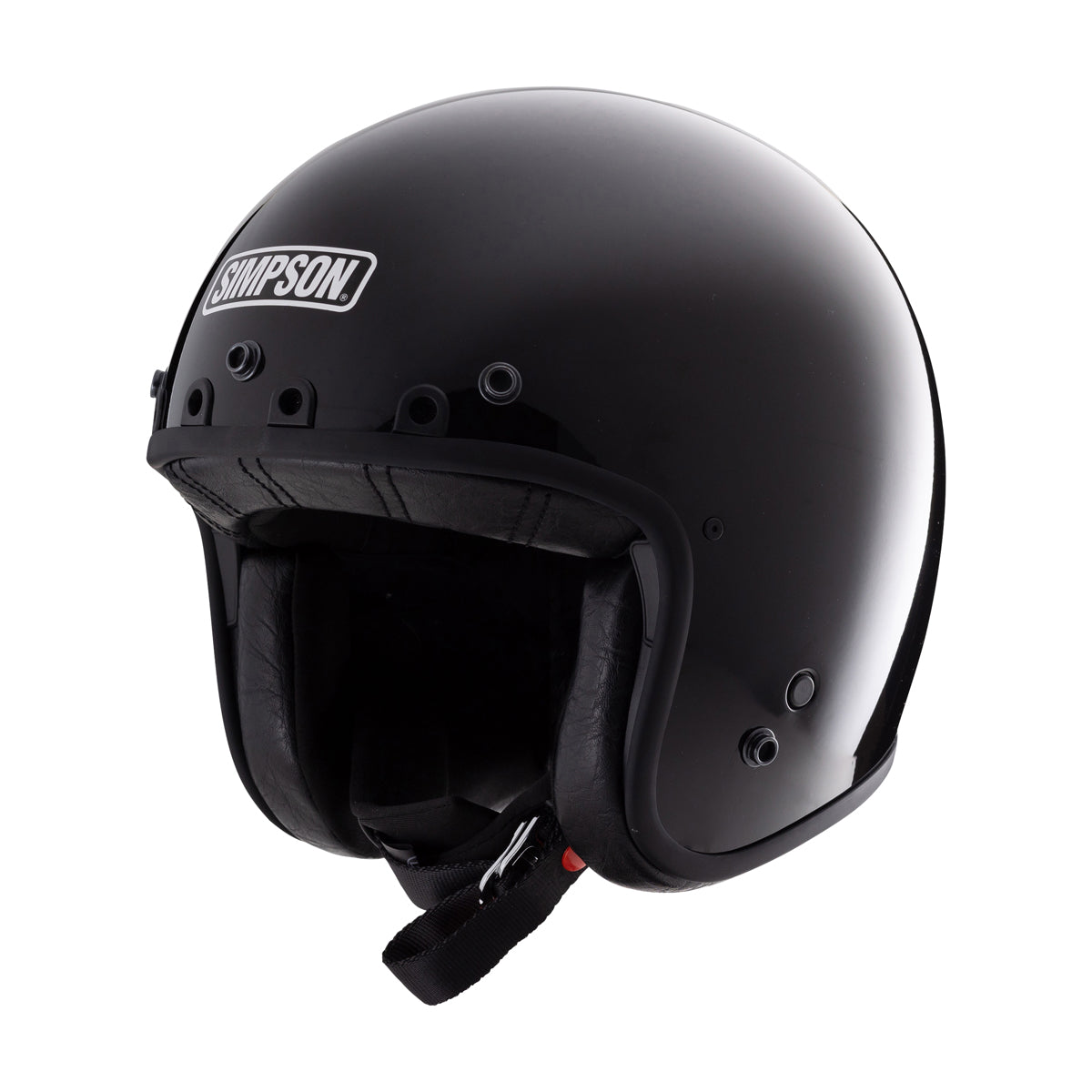 Simpson Chopper ECE 22.06 Solid Black FREE 1 YEAR Returns, FREE UK Delivery | ThrottleChimp