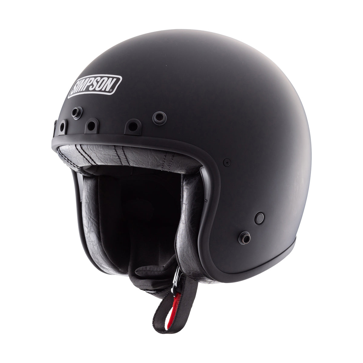 Simpson Chopper ECE 22.06 Solid Matt Black FREE 1 YEAR Returns, FREE UK Delivery | ThrottleChimp