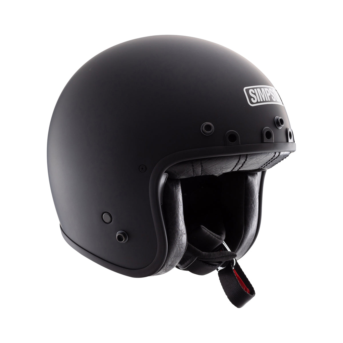 Simpson Chopper ECE 22.06 Solid Matt Black FREE 1 YEAR Returns, FREE UK Delivery | ThrottleChimp