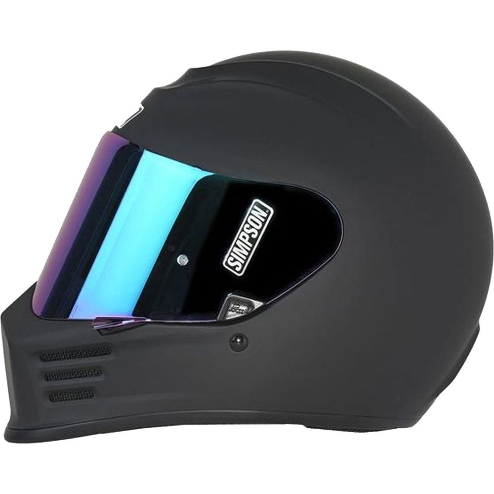 Simpson Speed Full Face Helmet Matt Black (Image 2) - ThrottleChimp