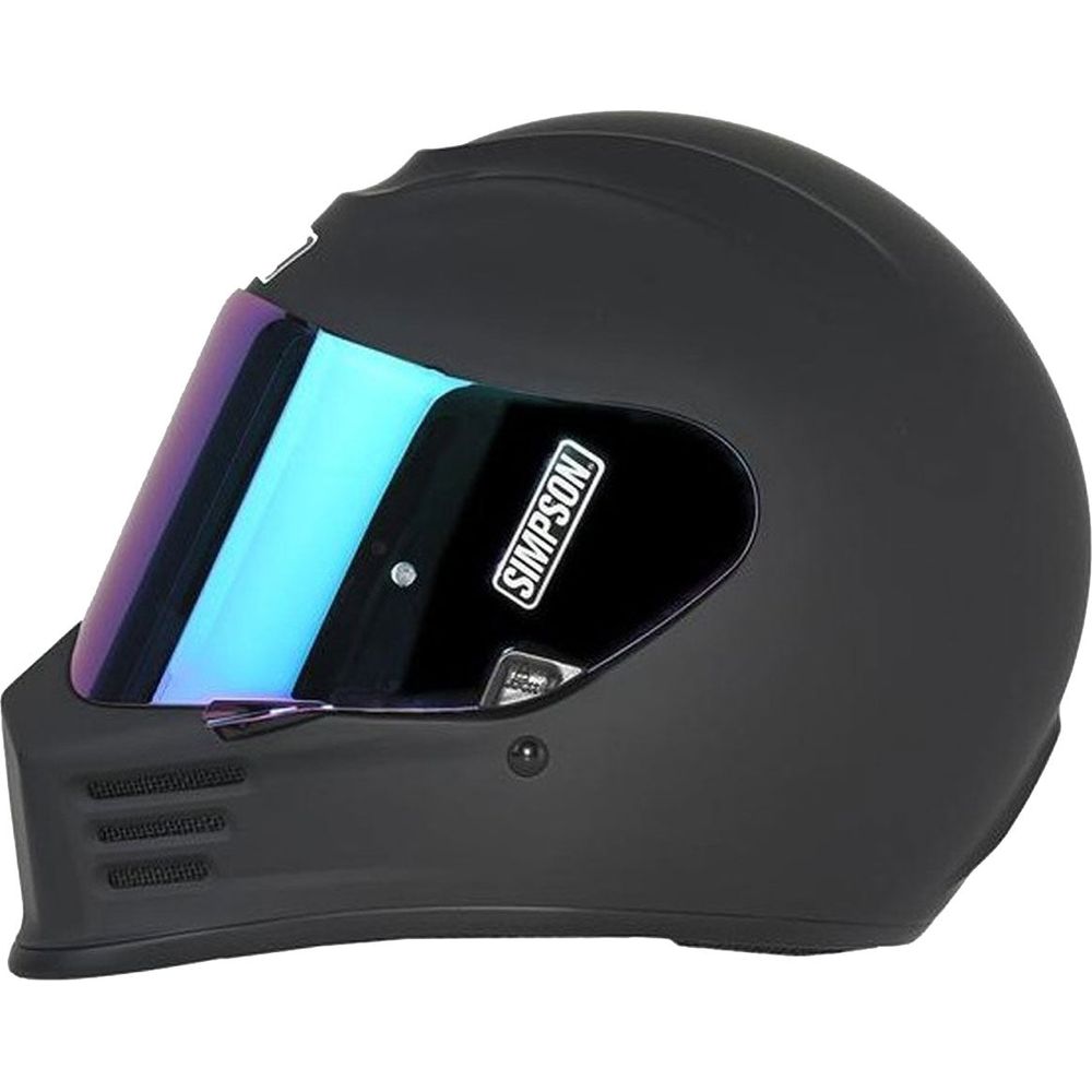 Simpson Speed Solid ECE 22.06 Full Face Helmet Matt Black (Image 2) - ThrottleChimp