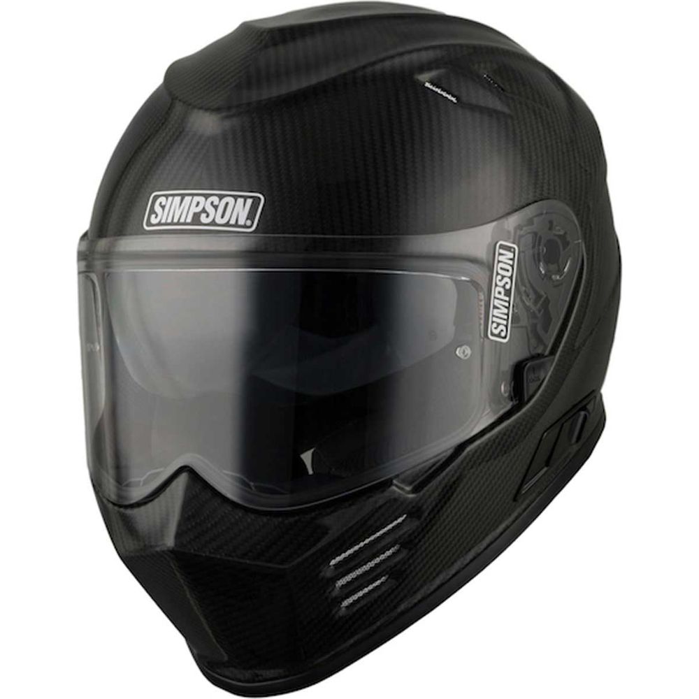 Simpson Venom Full Face Helmet Carbon (Image 2) - ThrottleChimp