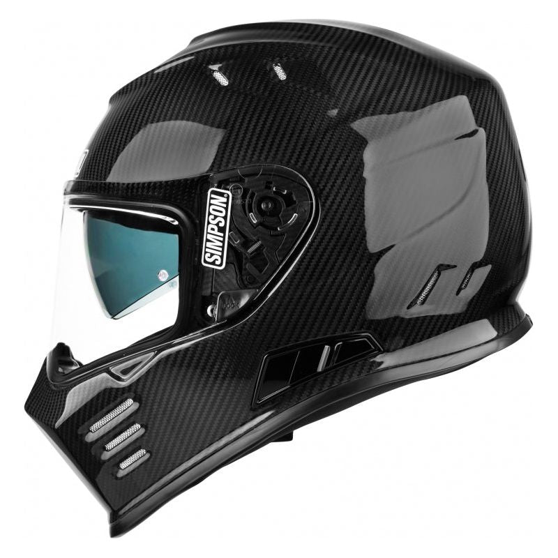 Simpson Venom ECE 22.06 Full Face Helmet Carbon (Image 5) - ThrottleChimp