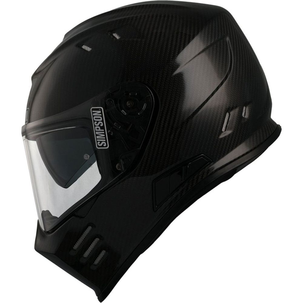 Simpson Venom ECE 22.06 Full Face Helmet Carbon (Image 2) - ThrottleChimp