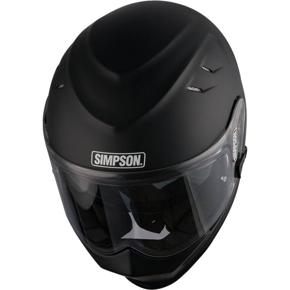 Simpson Venom Solid ECE 22.06 Full Face Helmet Matt Black FREE 1 YEAR Returns, FREE UK Delivery | ThrottleChimp