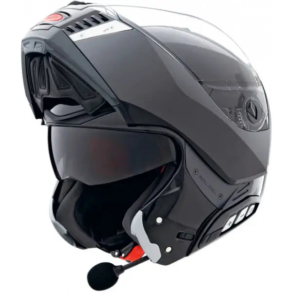 Caberg Sintesi Plain Flip-Up Helmet Metal Black (Image 2) - ThrottleChimp