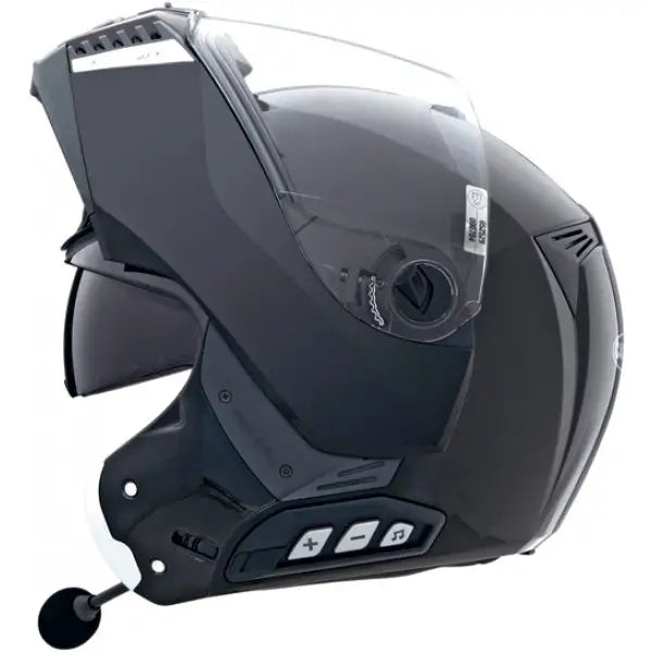 Caberg Sintesi Plain Flip-Up Helmet Metal Black (Image 3) - ThrottleChimp