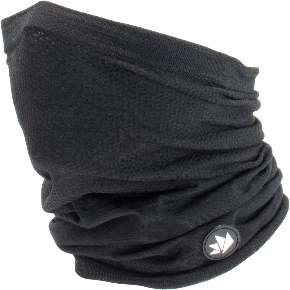 SIXS Merino Wool Neck Warmer Black FREE 1 YEAR Returns, FREE UK Delivery | ThrottleChimp