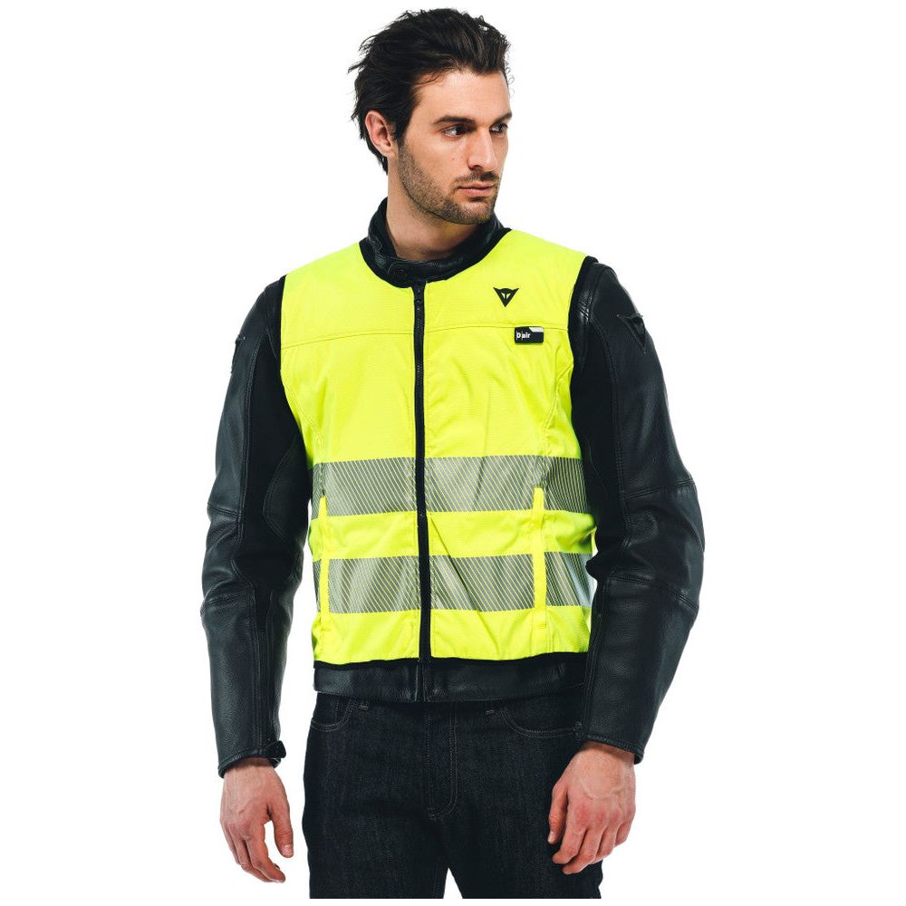 Dainese Smart High Visibility Vest Fluo Yellow FREE 1 YEAR Returns, FREE UK Delivery | ThrottleChimp