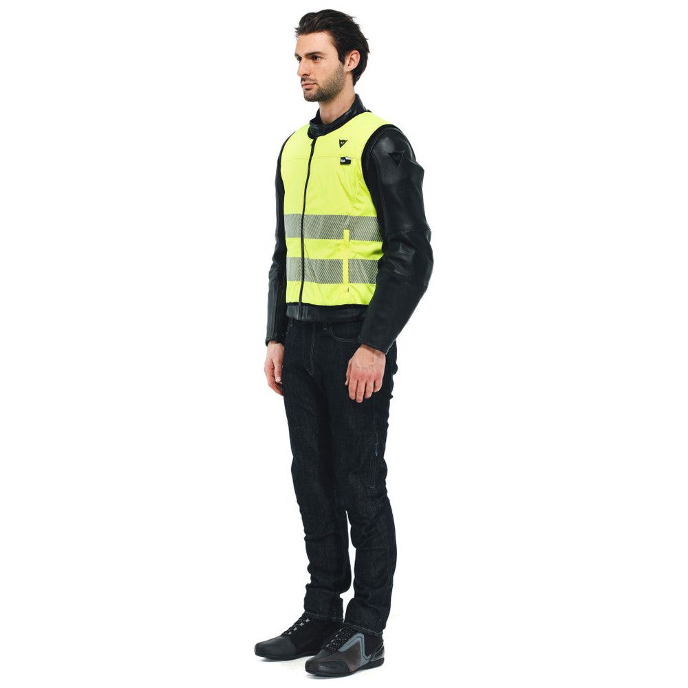 Dainese Smart High Visibility Vest Fluo Yellow FREE 1 YEAR Returns, FREE UK Delivery | ThrottleChimp