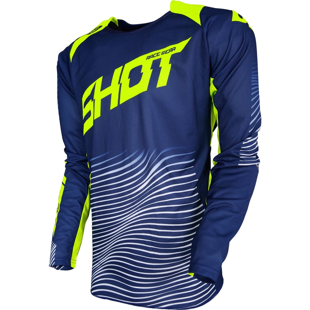 Shot Aerolite Optica MX Jersey Yellow - ThrottleChimp