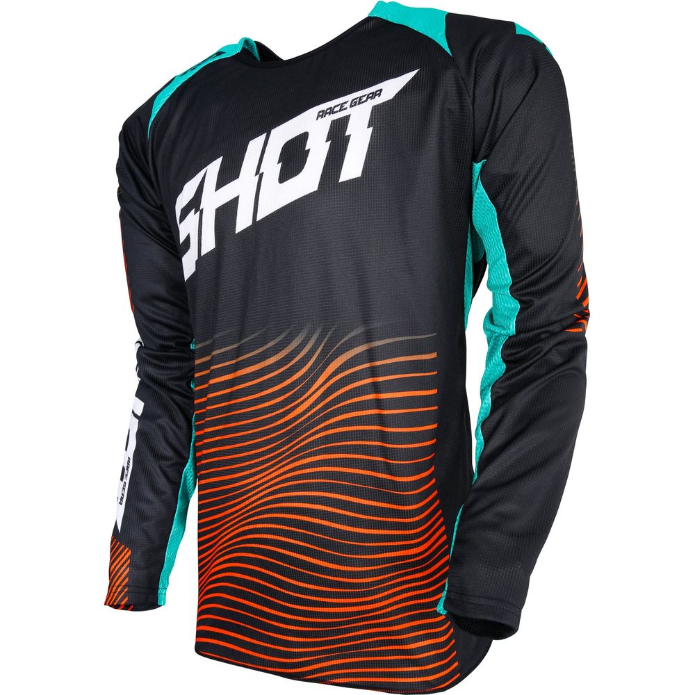 Shot Aerolite Optica MX Jersey Orange - ThrottleChimp