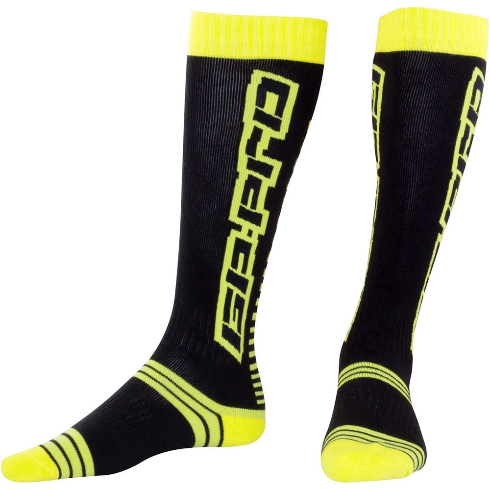 GP Pro MX Race Adult Socks Black / Yellow - ThrottleChimp