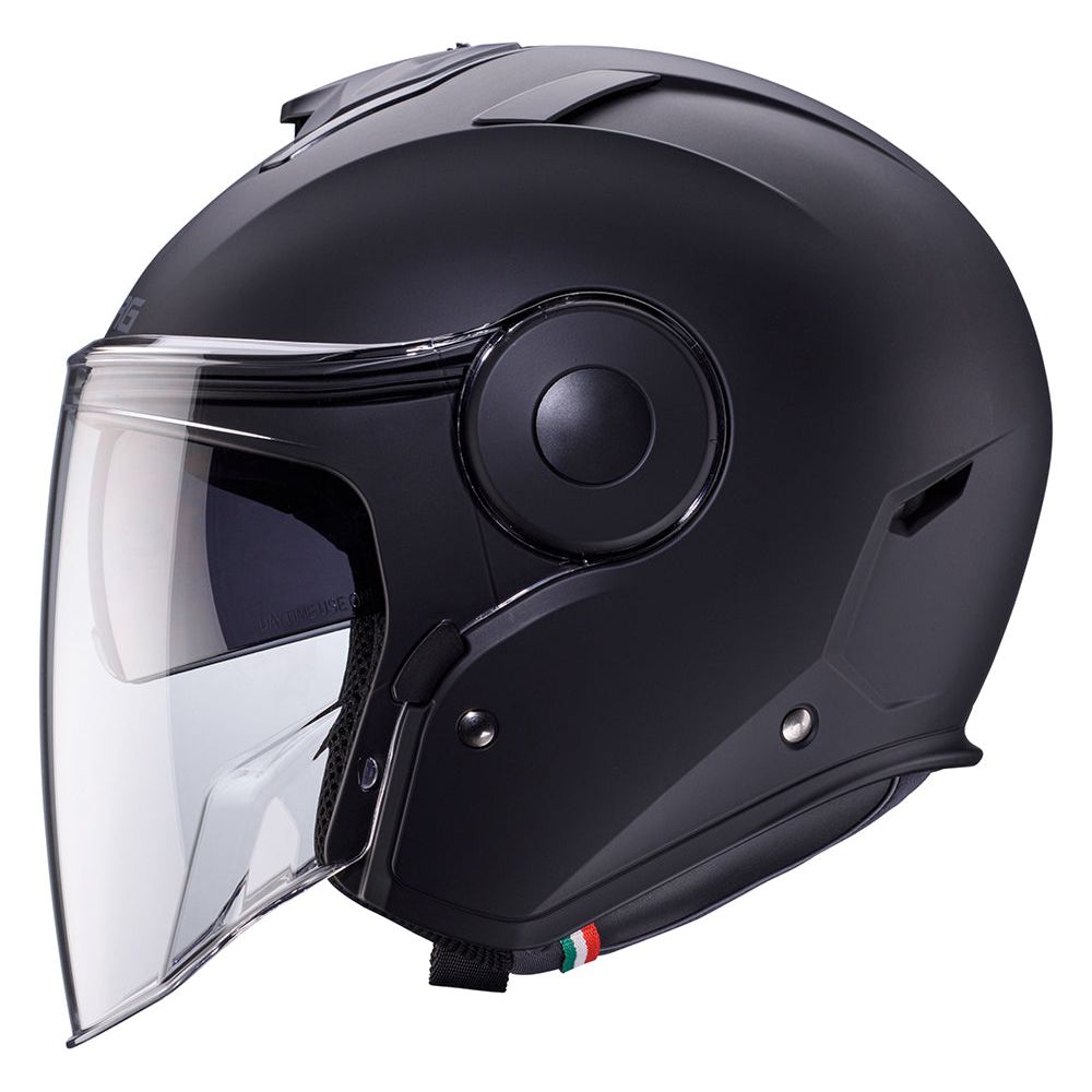 Caberg Soho Open Face Helmet Matt Black (Image 2) - ThrottleChimp