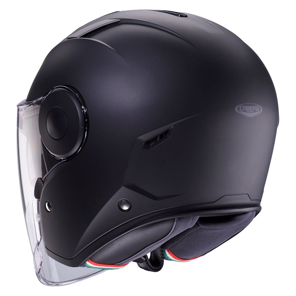 Caberg Soho Open Face Helmet Matt Black (Image 3) - ThrottleChimp