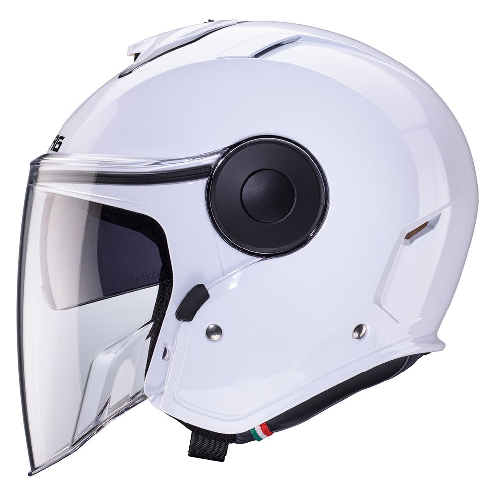 Caberg Soho Open Face Helmet White (Image 2) - ThrottleChimp