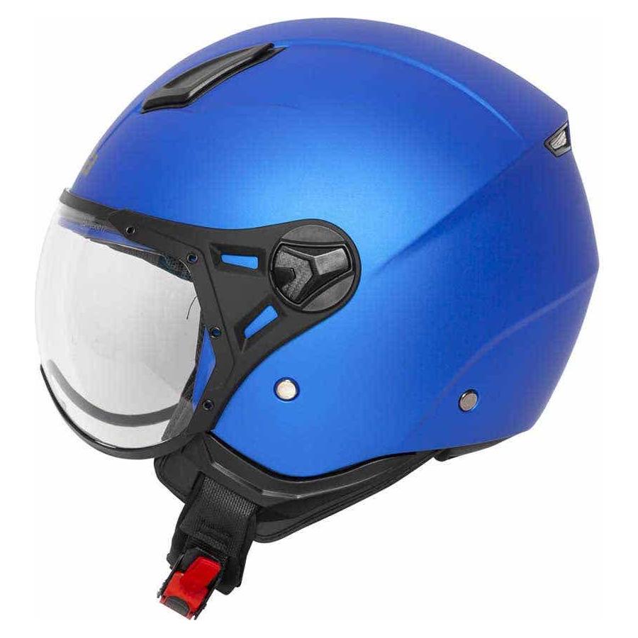 Spada Hellion Open Face Helmet Matt Bright Blue (Image 2) - ThrottleChimp