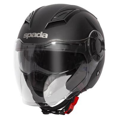 Spada Lycan Open Face Helmet Matt Black FREE 1 YEAR Returns, FREE UK Delivery | ThrottleChimp