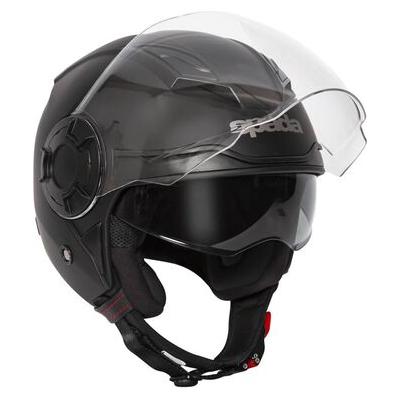 Spada Lycan Open Face Helmet Matt Black (Image 10) - ThrottleChimp