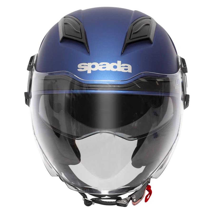 Spada Lycan Open Face Helmet Matt Blue FREE 1 YEAR Returns, FREE UK Delivery | ThrottleChimp