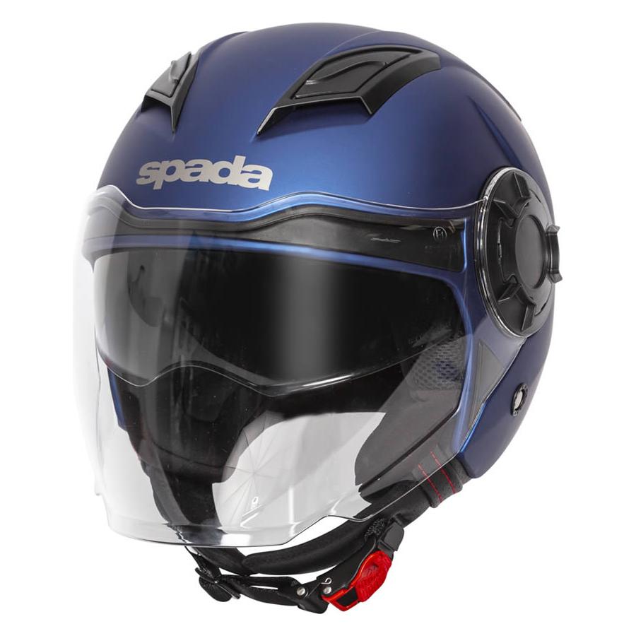 Spada Lycan Open Face Helmet Matt Blue (Image 2) - ThrottleChimp