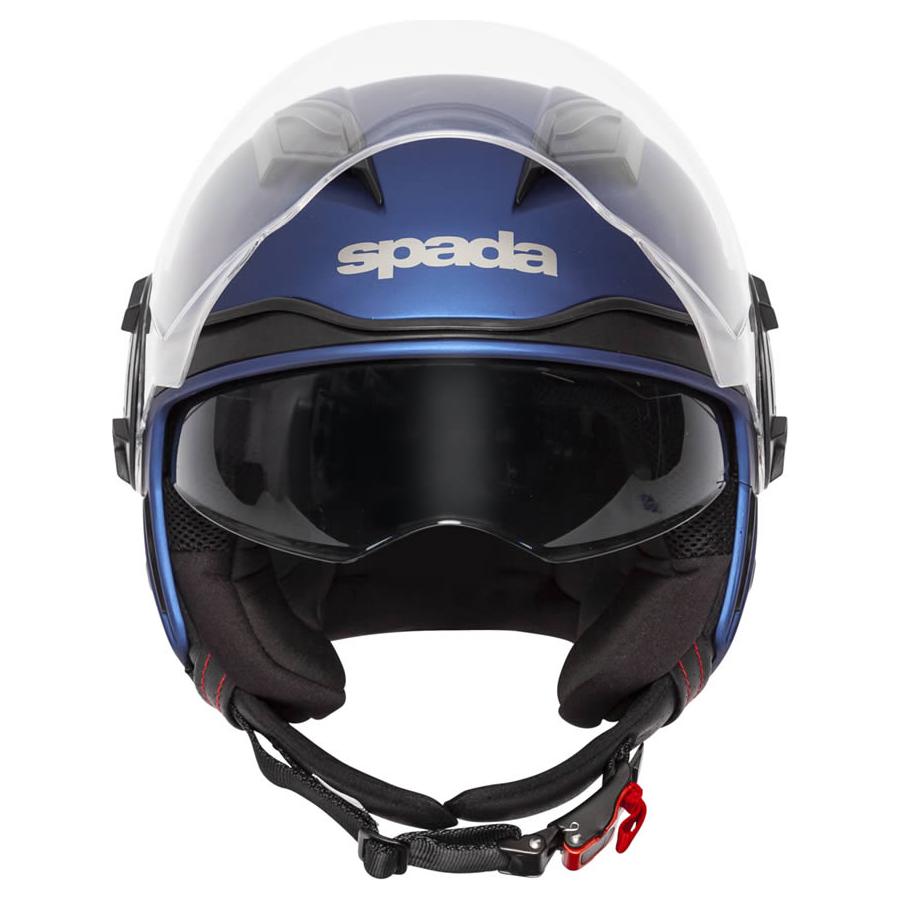 Spada Lycan Open Face Helmet Matt Blue FREE 1 YEAR Returns, FREE UK Delivery | ThrottleChimp