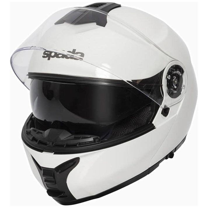 Spada Orion Flip-Up Helmet White (Image 2) - ThrottleChimp