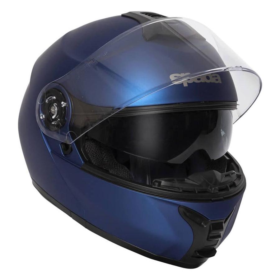 Spada Orion Flip-Up Helmet Matt Blue FREE 1 YEAR Returns, FREE UK Delivery | ThrottleChimp