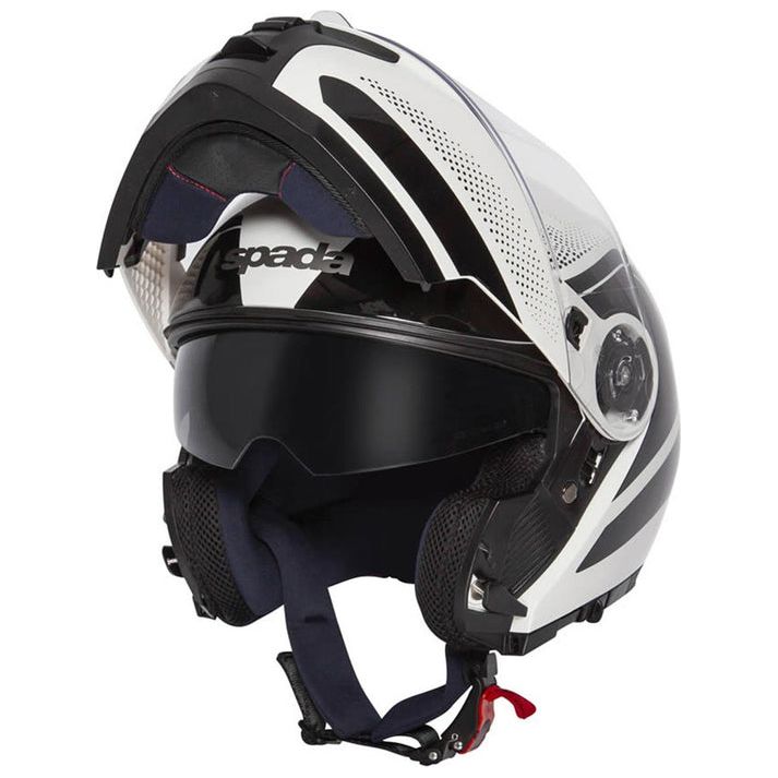 Spada Orion Pixel Flip-Up Helmet White / Black (Image 2) - ThrottleChimp