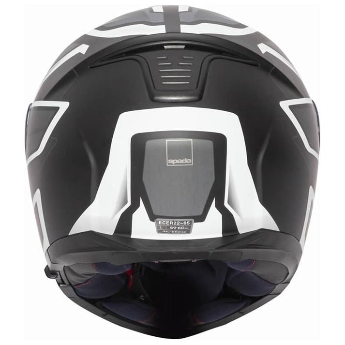 Spada Orion Slate Flip-Up Helmet Matt Black / White / Silver (Image 4) - ThrottleChimp