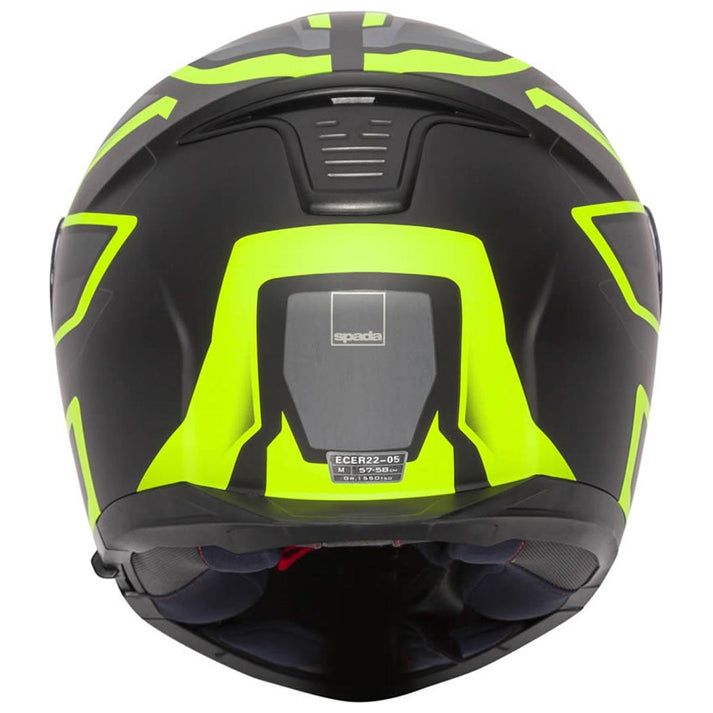 Spada Orion Slate Flip-Up Helmet Matt Black / Yellow (Image 4) - ThrottleChimp