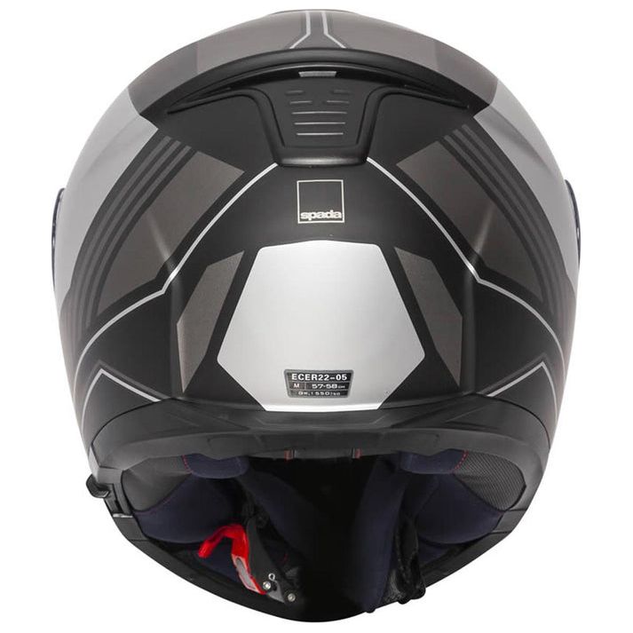 Spada Orion Whip Flip-Up Helmet Matt Black / Silver (Image 4) - ThrottleChimp