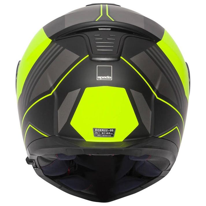 Spada Orion Whip Flip-Up Helmet Matt Black / Fluo Yellow (Image 4) - ThrottleChimp