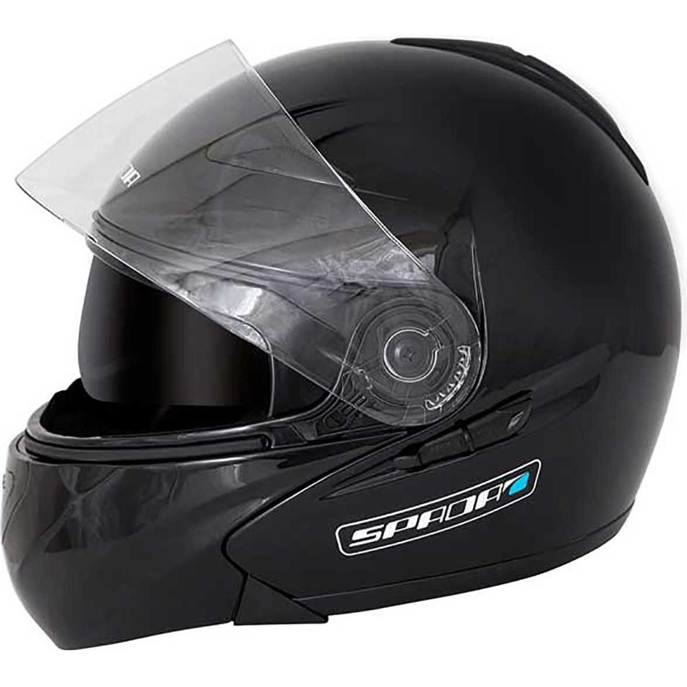 Spada Reveal Flip-Up Helmet Black (Image 3) - ThrottleChimp