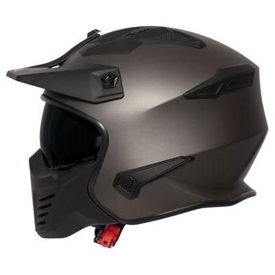 Spada Storm Open Face Helmet Matt Titanium (Image 3) - ThrottleChimp