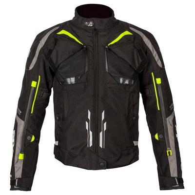 Spada Urbanik CE Textile Jacket Black / Fluo Yellow (Image 2) - ThrottleChimp