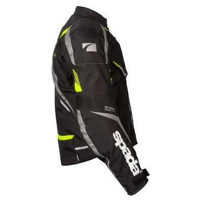 Spada Urbanik CE Textile Jacket Black / Fluo Yellow FREE 1 YEAR Returns, FREE UK Delivery | ThrottleChimp