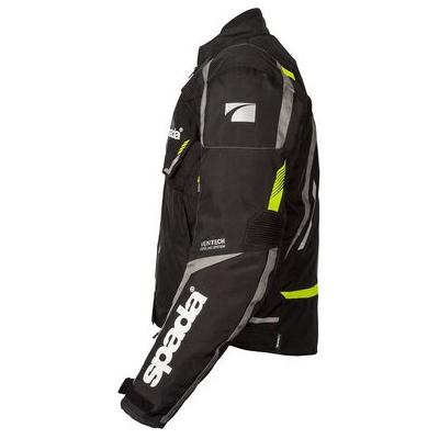 Spada Urbanik CE Textile Jacket Black / Fluo Yellow FREE 1 YEAR Returns, FREE UK Delivery | ThrottleChimp