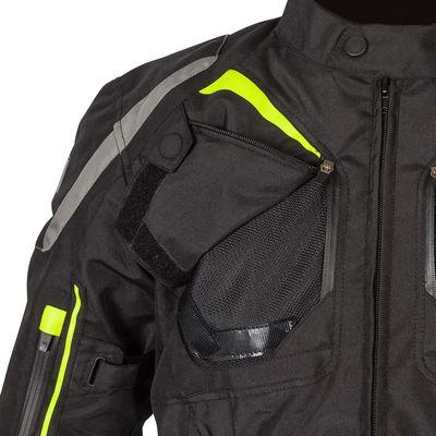 Spada Urbanik CE Textile Jacket Black / Fluo Yellow FREE 1 YEAR Returns, FREE UK Delivery | ThrottleChimp