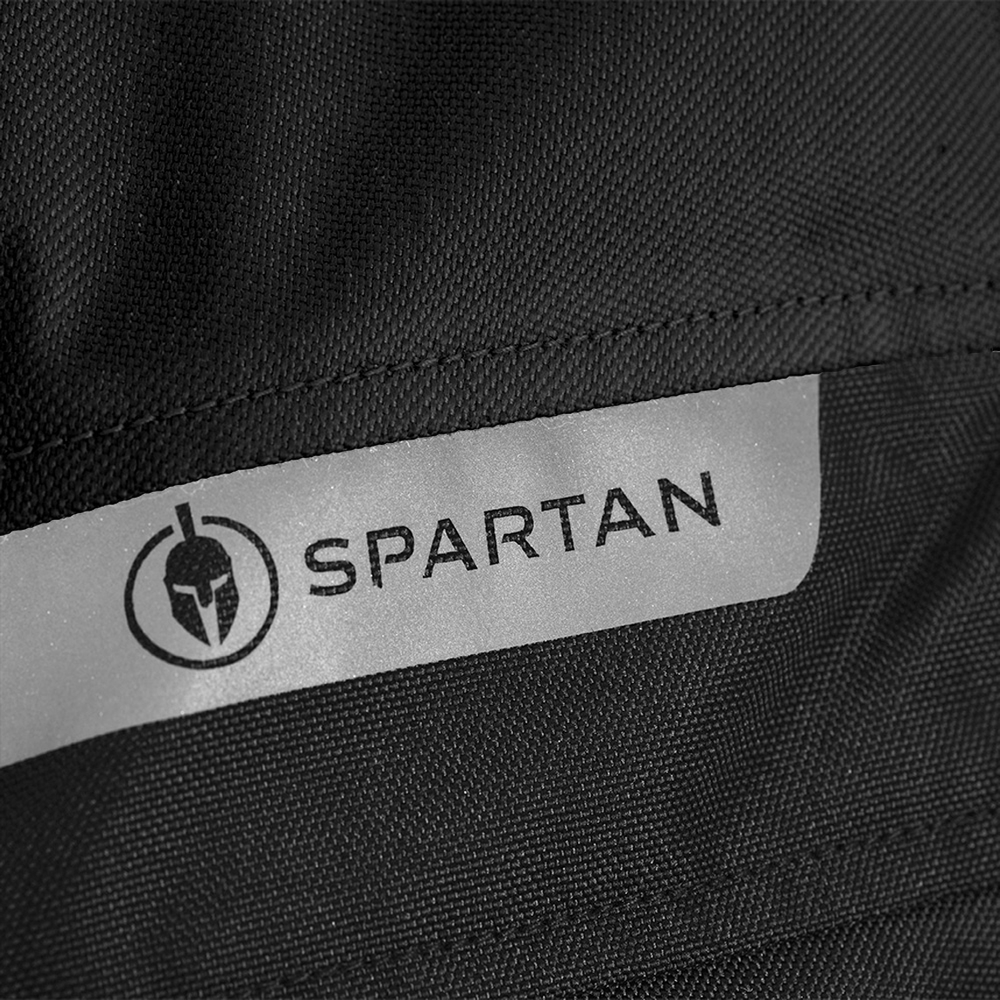 Spartan Long Waterproof Textile Jacket Black FREE 1 YEAR Returns, FREE UK Delivery | ThrottleChimp