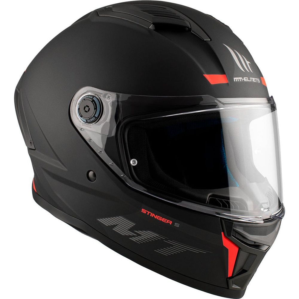 MT Stinger 2 A1 Full Face Helmet Matt Black (Image 7) - ThrottleChimp