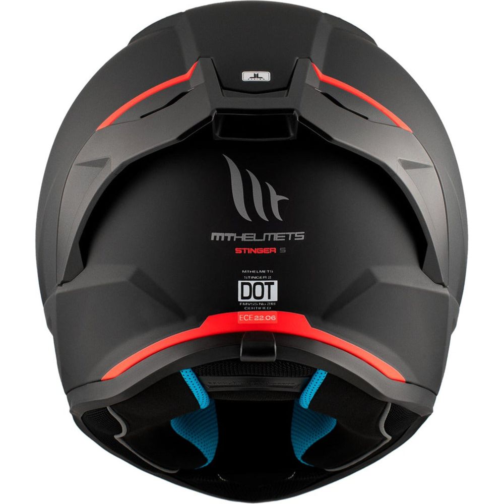 MT Stinger 2 A1 Full Face Helmet Matt Black (Image 9) - ThrottleChimp